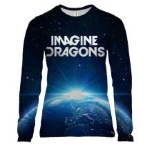Женский 3D лонгслив Imagine Dragons WORLD