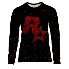 Женский 3D лонгслив Rockstar