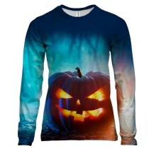 Женский 3D лонгслив Тыква Halloween