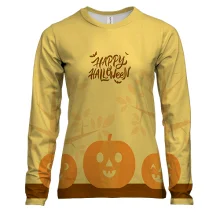 Женский 3D лонгслив Happy Halloween art