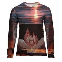 Женский 3D лонгслив Sasuke Uchiha 5