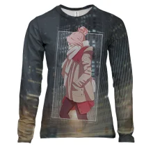 Жіночий 3D лонгслів Sakura casual style