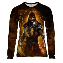 Женский 3D лонгслив Mortal Kombat - Scorpion