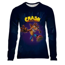 Женский 3D лонгслив Crash Bandicoot (2)