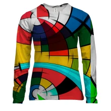 Жіночий 3D лонгслів Abstraction. 4