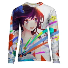 Женский 3D лонгслив Anime girl.