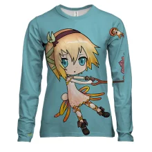 Жіночий 3D лонгслів Anime girl. Umbrella
