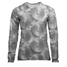 Жіночий 3D лонгслів Silver abstraction