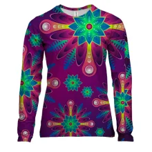 Женский 3D лонгслив Color abstraction