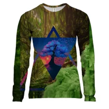 Жіночий 3D лонгслів Nature abstraction