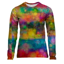 Жіночий 3D лонгслів Rainbow spots