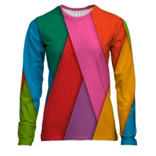 Жіночий 3D лонгслів Colorful stripes