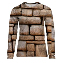Жіночий 3D лонгслів Stone wall