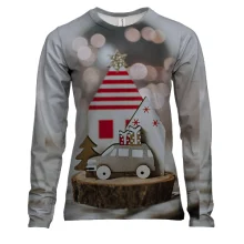 Женский 3D лонгслив Christmas toy 13