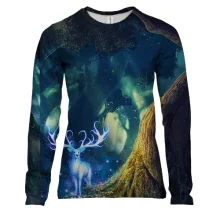 Жіночий 3D лонгслів Glowing deer