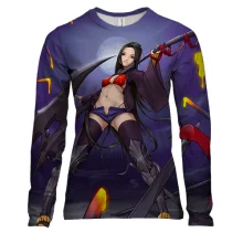 Женский 3D лонгслив Anime Warrior Girl