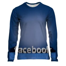 Женский 3D лонгслив the facebook
