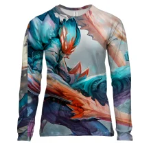 Жіночий 3D лонгслів Multi-colored creation