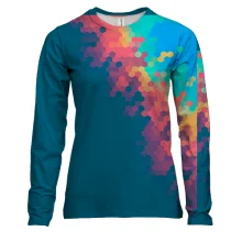 Жіночий 3D лонгслів Multicolor abstraction 15