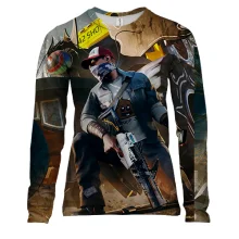 Женский 3D лонгслив Watch Dogs 2 с Маркусом Холлоуэем