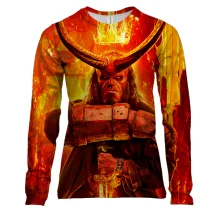 Жіночий 3D лонгслів HELLBOY