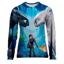 Женский 3D лонгслив How to Train Your Dragon: The Hidden World