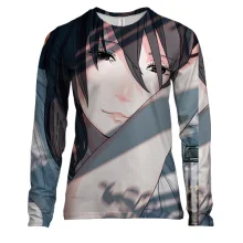 Женский 3D лонгслив Anime girl