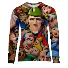 Женский 3D лонгслив Sherlock Gnomes