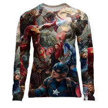 Женский 3D лонгслив Avengers