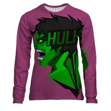 Жіночий 3D лонгслів Hulk