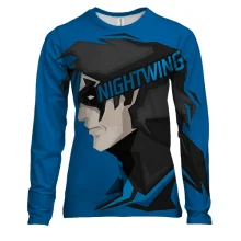 Жіночий 3D лонгслів NIGHTWING з героєм у масці