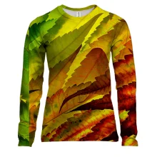 Жіночий 3D лонгслів Autumn leaves pattern