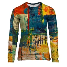 Жіночий 3D лонгслів Multicolor abstraction 7
