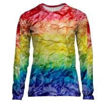 Жіночий 3D лонгслів Rainbow abstraction 4