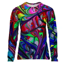 Жіночий 3D лонгслів Multicolor abstraction