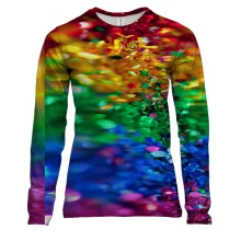 Жіночий 3D лонгслів Rainbow sequins