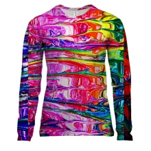 Жіночий 3D лонгслів Rainbow abstraction