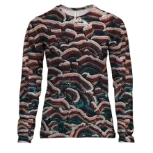 Жіночий 3D лонгслів Mushrooms pattern
