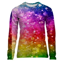 Женский 3D лонгслив Rainbow pattern.