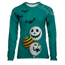 Женский 3D лонгслив Halloween balls
