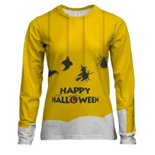 Женский 3D лонгслив Happy Halloween 3