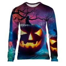 Женский 3D лонгслив Halloween pumpkins 2