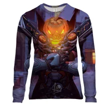 Женский 3D лонгслив Halloween warrior