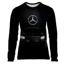 Женский 3D лонгслив Mercedes-Benz Black