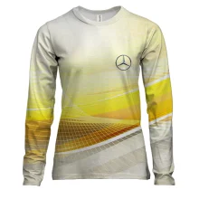 Женский 3D лонгслив Mercedes-Benz (абстракция)