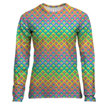 Женский 3D лонгслив Rainbow pattern