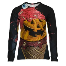 Жіночий 3D лонгслів Halloween ice cream