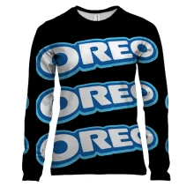 Женский 3D лонгслив Oreo pattern