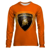 Женский 3D лонгслив Lamborghini (Orange)