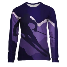 Женский 3D лонгслив Purpure Skier
